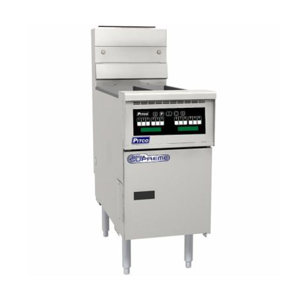Pitco Electric Fryer Split Tank 2 x 12 L Computer Control & Filter Ready SE14T-C-FR