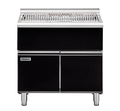 Waldorf Bold SFLB8900-CD - 900mm Solid Fuel Grill - Low Back Version - Cabinet Base with Doors