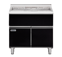 Waldorf Bold SFLB8900-CD - 900mm Solid Fuel Grill - Low Back Version - Cabinet Base with Doors