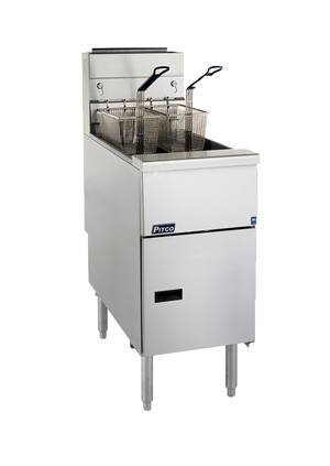 Pitco Gas Fryer 2 Fry Baskets, 9'' Legs , Lid, 40 Kg's P/H , 23 Lt Oil Capacity SG14S