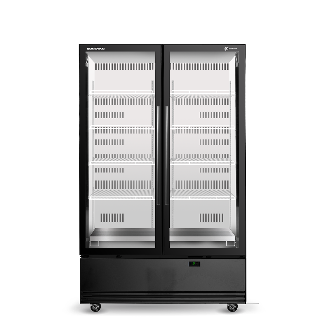 Skope 2 Glass Door Display or Storage Fridge 1079L - SKB1200N-A