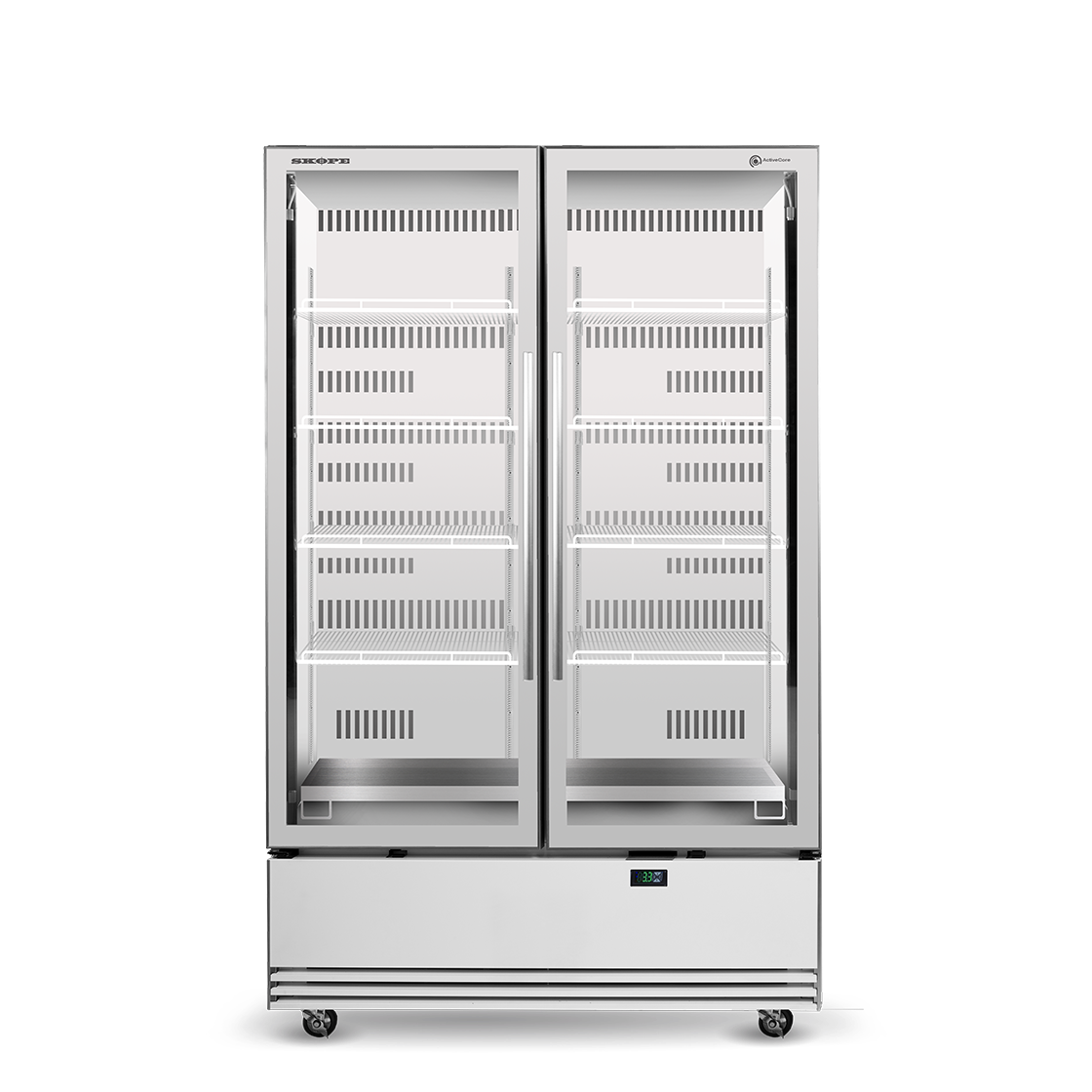 Skope 2 Glass Door Display or Storage Fridge 1079L - SKB1200N-A