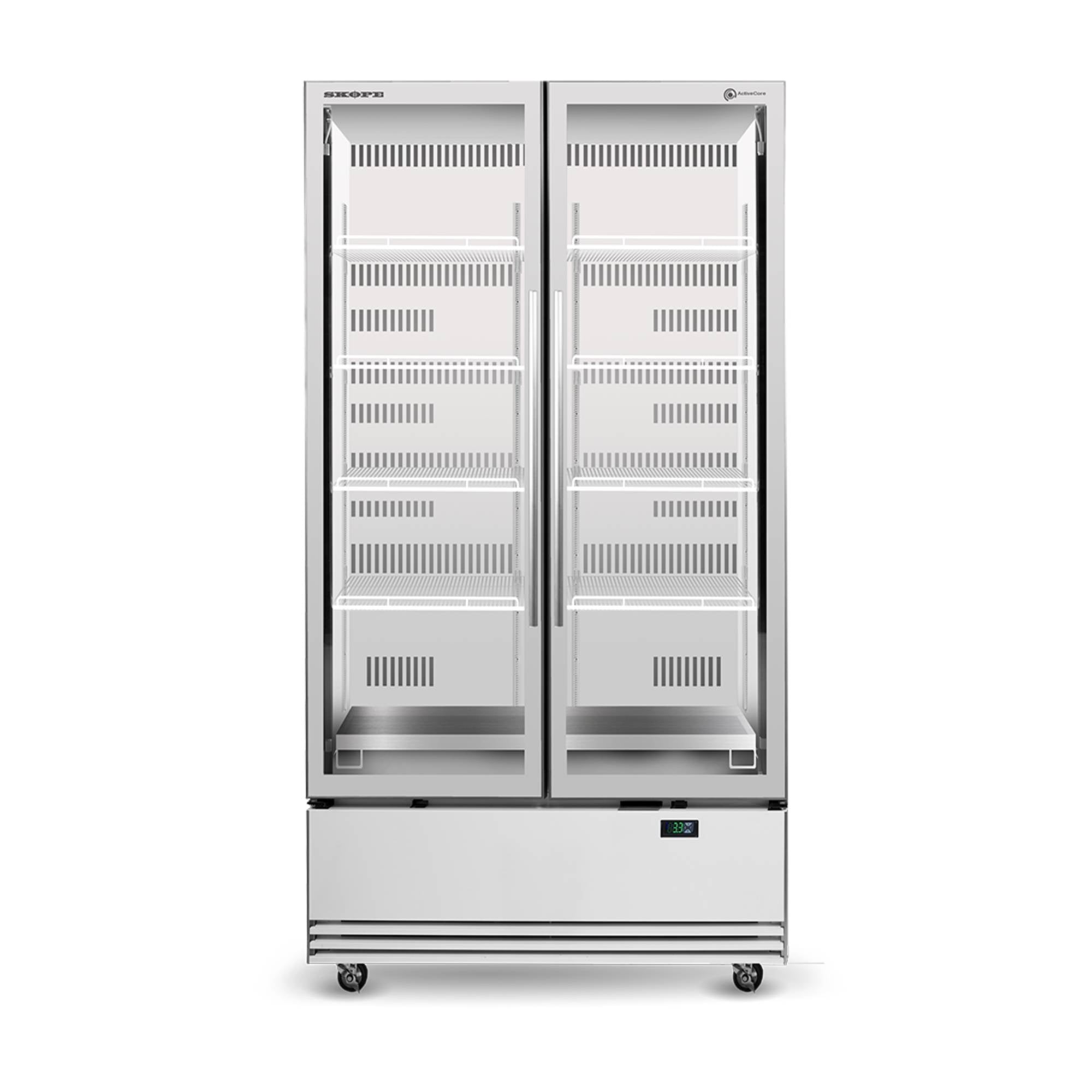 Skope 2 Glass Door Display or Storage Fridge - SKB900N-A