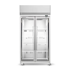 Skope SKFT1000N-A 2 Glass Door Upright Display or Storage Freezer