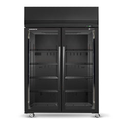Skope SKFT1300N-A 2 Glass Door Upright Display or Storage Freezer