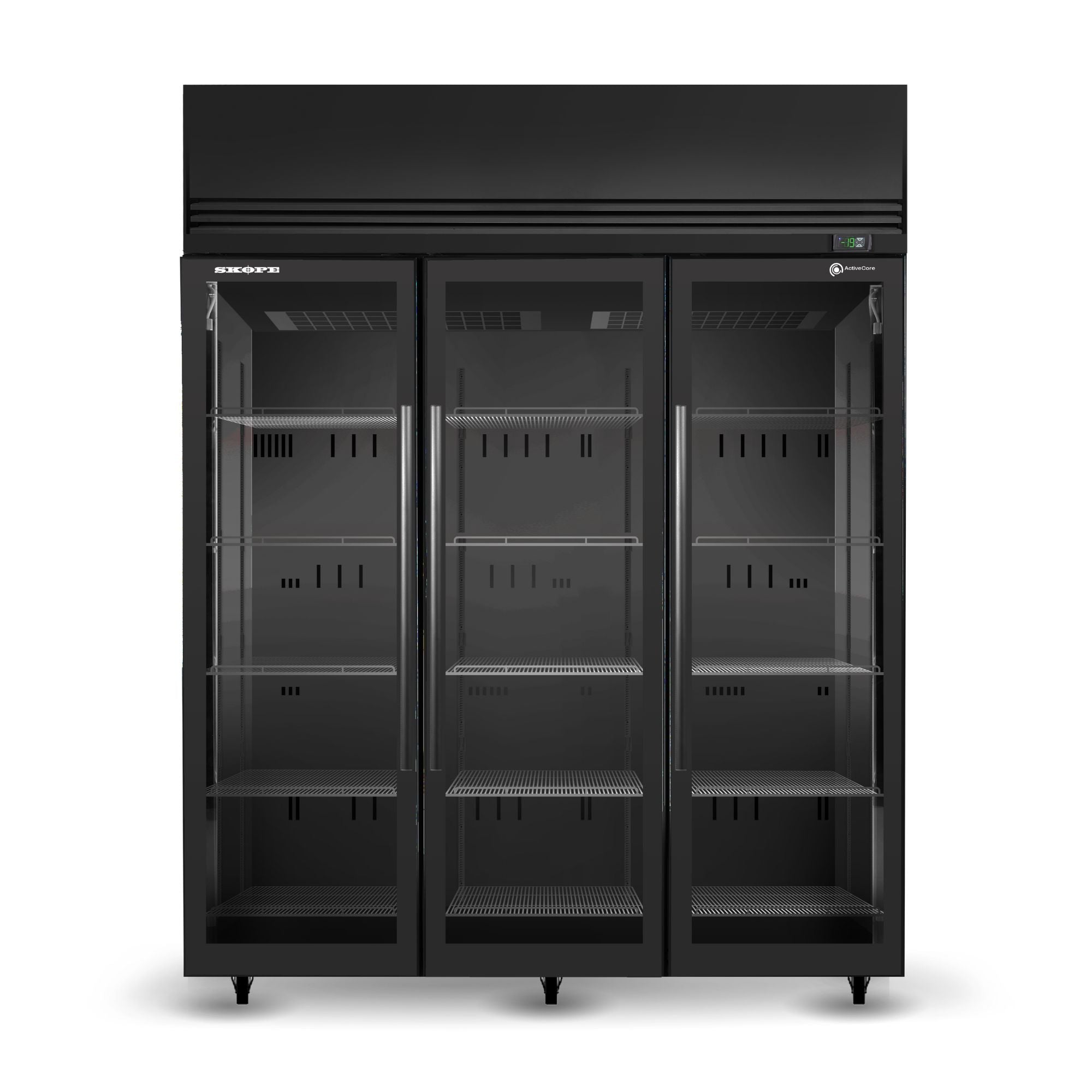 Skope SKFT1500N-A 3 Glass Door Upright Display or Storage Freezer