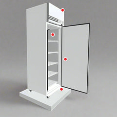 Skope SKFT650NS-A 1 Solid Door Upright Display or Storage Freezer