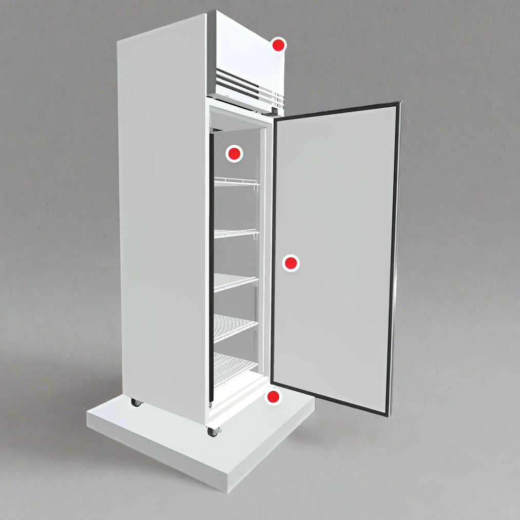 Skope SKFT650NS-A 1 Solid Door Upright Display or Storage Freezer