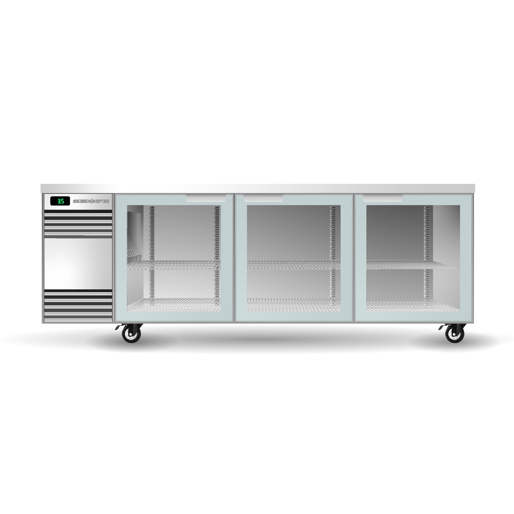 Skope BackBar 3 Glass Swing Door SlimLine Fridge - SL.3.GSW