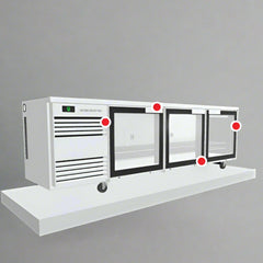 Skope BackBar 3 Glass Swing Door SlimLine Fridge - SL.3.GSW