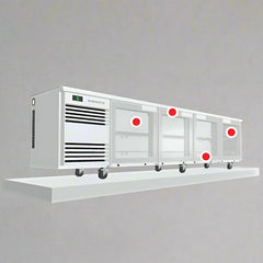 Skope BackBar 4 Glass Swing Door SlimLine Fridge - SL.4.GSW