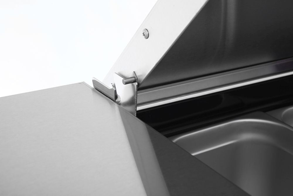 Atosa Double Door Pizza Prep Table Refrigerator MPF8202