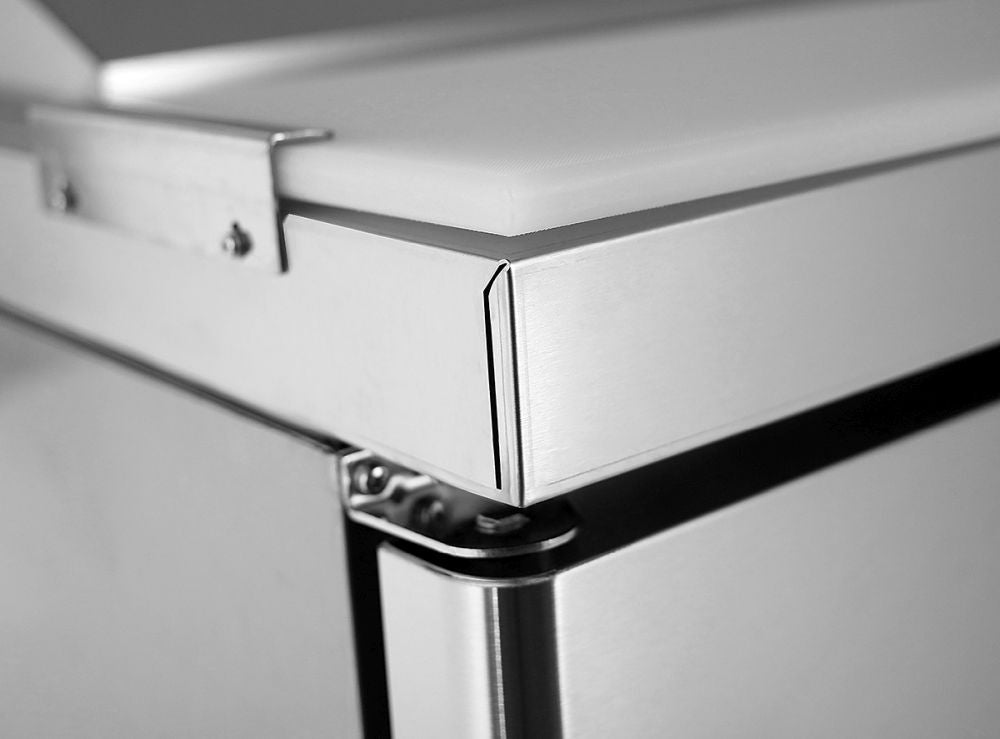 Atosa Double Door Pizza Prep Table Refrigerator MPF8202