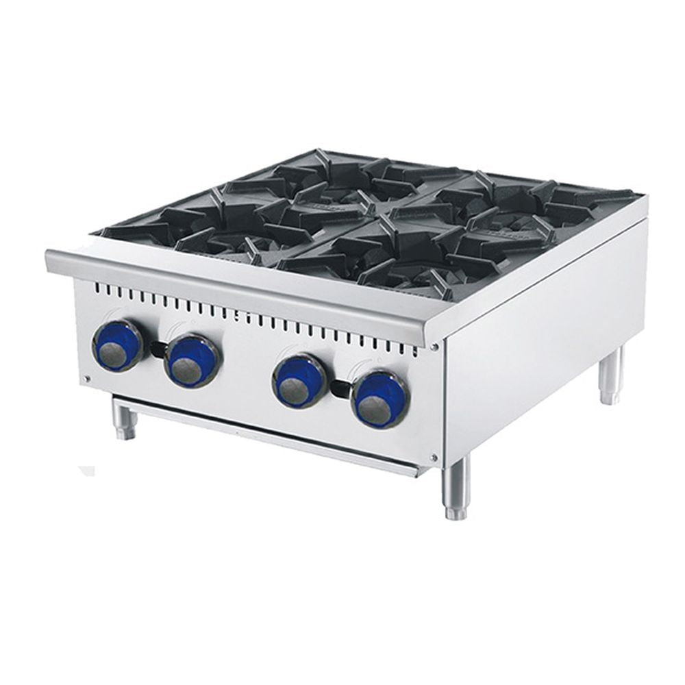 CookRite Countertop Gas 4 Burner Cooktops LPG ATHP-24-4-LPG