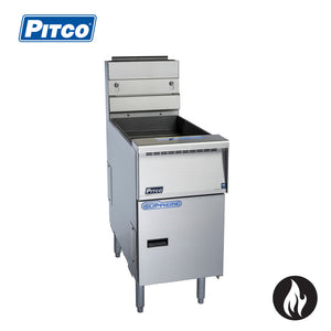 Pitco Gas Fryer Solid State Control 2 Baskets SSH55