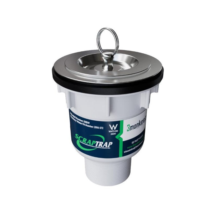 3Monkeez Sink Waste Arrestor - 3mm Holes suits 90mm Outlet