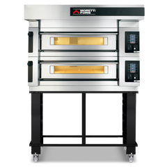 Moretti Forni serieS Double Deck Baking Oven on Stand 12 x 35cm Pizza COMP S120E/2/S