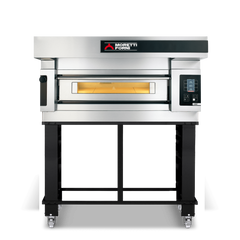 Moretti Forni serieS Single Deck Baking Oven on Stand 2 x 35cm Pizza COMP S50E/1/S