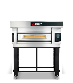 Moretti Forni serieS Single Deck Baking Oven on Stand 6 x 35cm Pizza COMP S120E/1/S