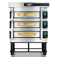 Moretti Forni serieS Triple Deck Baking Oven on Stand 30 x 35cm Pizza COMP S125E/3/S