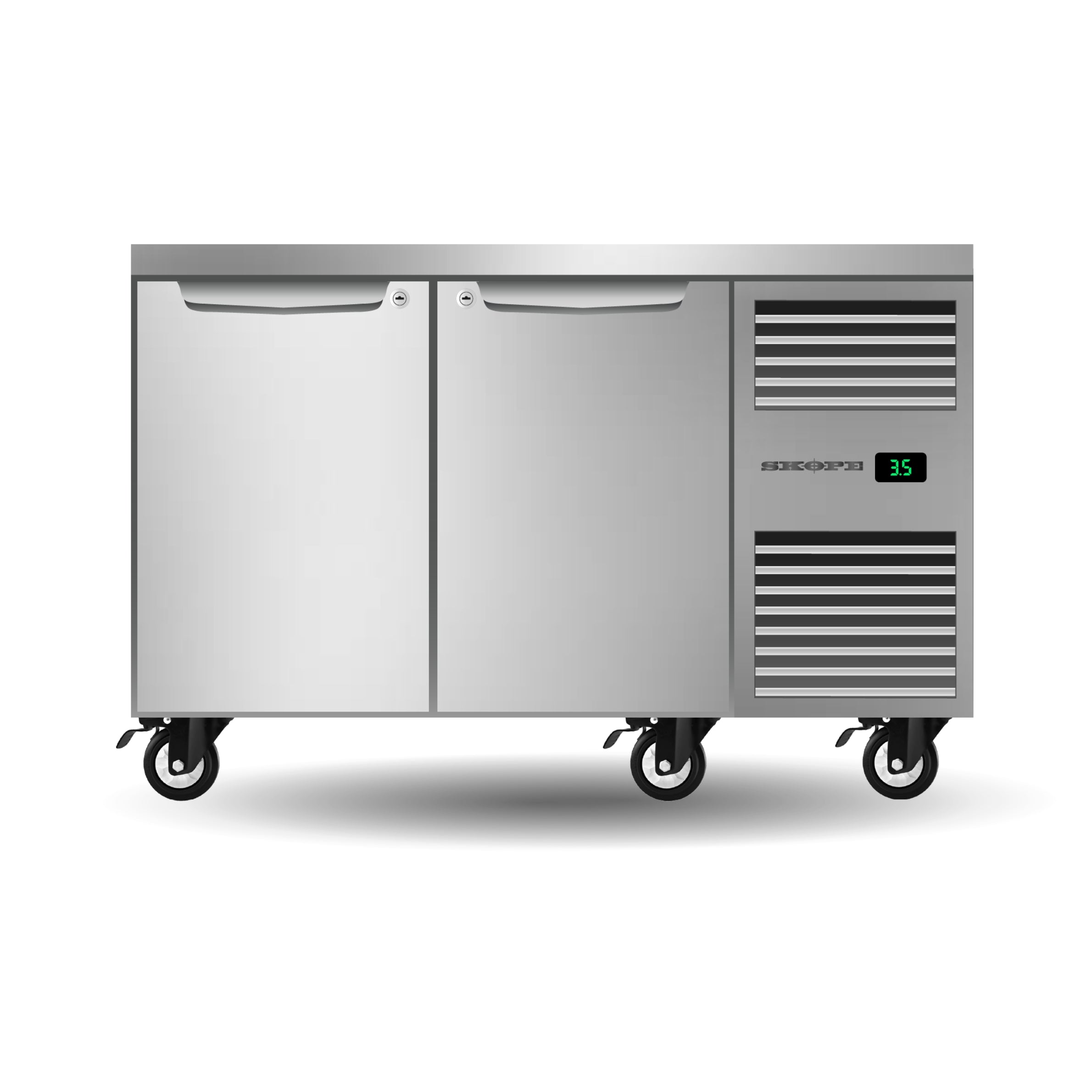 Skope ProSpec Two Solid Door Underbench GN 1/1 Right Hand Fridge