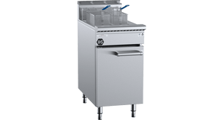B+S Black Split Pan Turbo Fryer Natural Gas TF-451S-NG