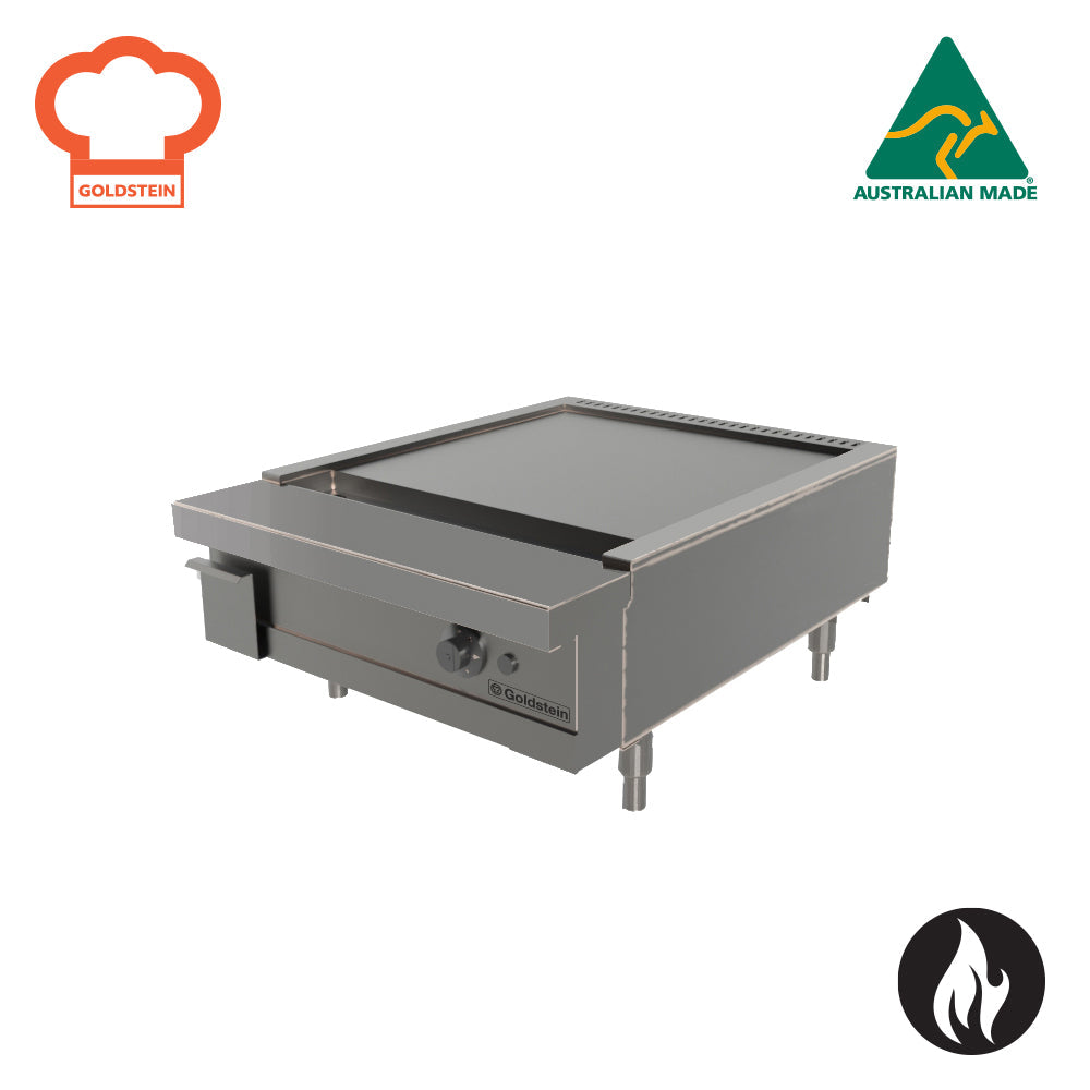 Goldstein Gas One Heavy Cast Iron Ring Burner, Center Heat With Smooth Mild Steel Plate Size 532 X 524 X 20 mm  TK24