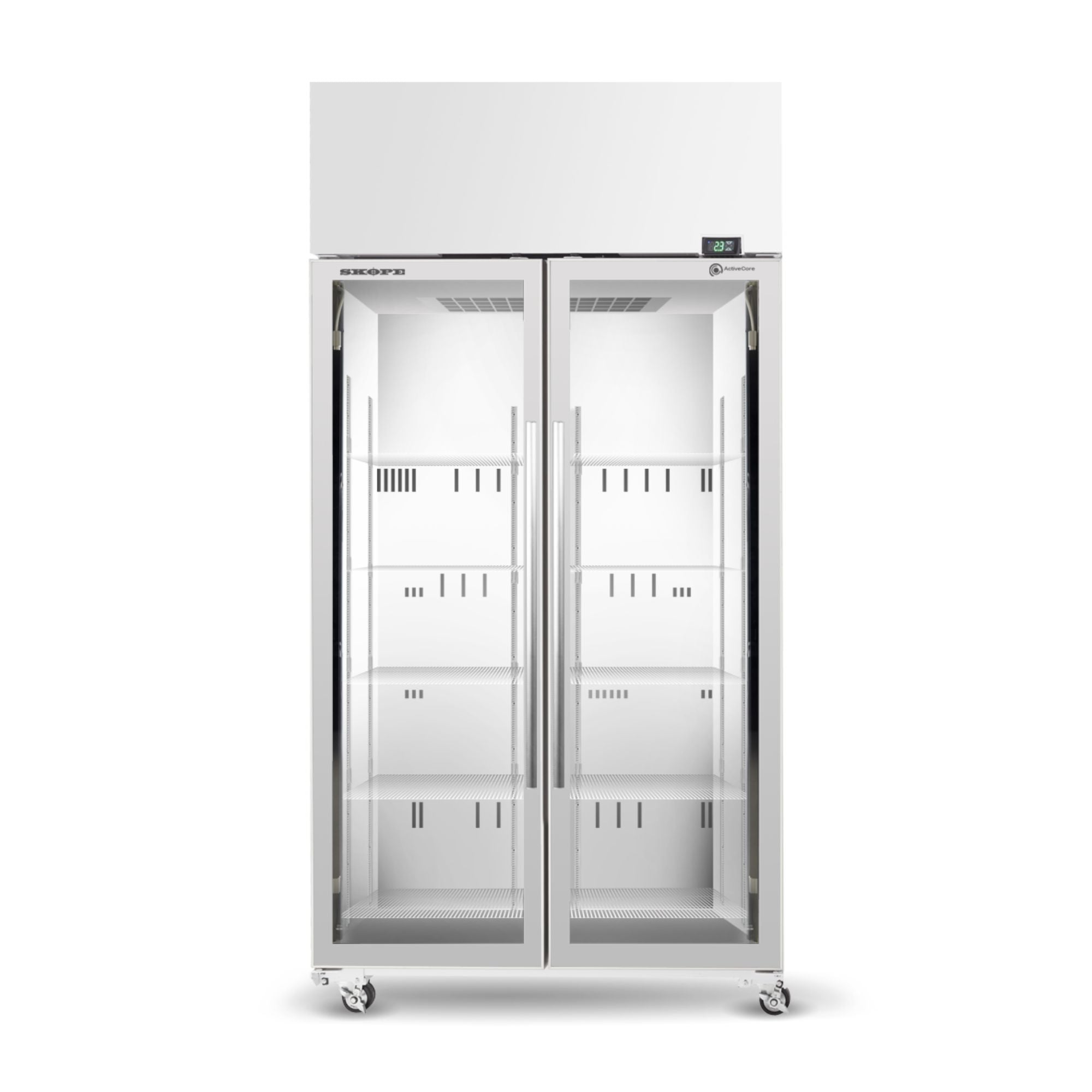 Skope TME1000N-A 2 Glass Door Display or Storage Fridge