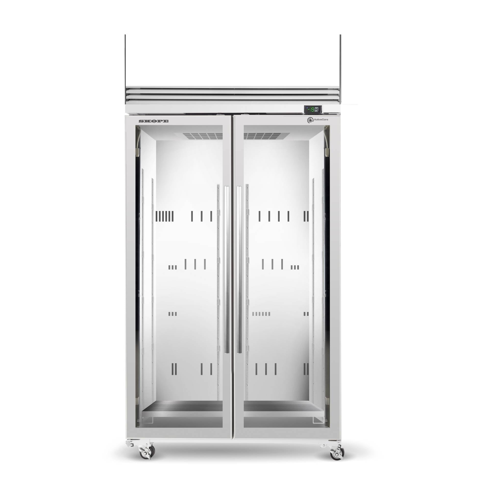 Skope 2 Glass Door Upright Display or Storage Ice Freezer TMF1000N-Ice