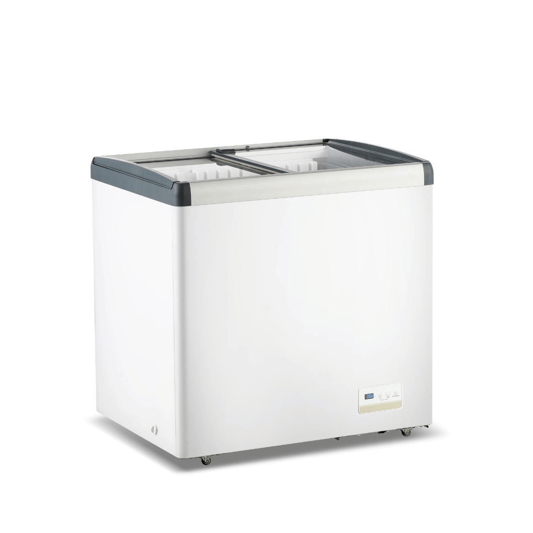 Thermaster 256L Chest Freezer With Flat Glass Sliding Lids WD256G