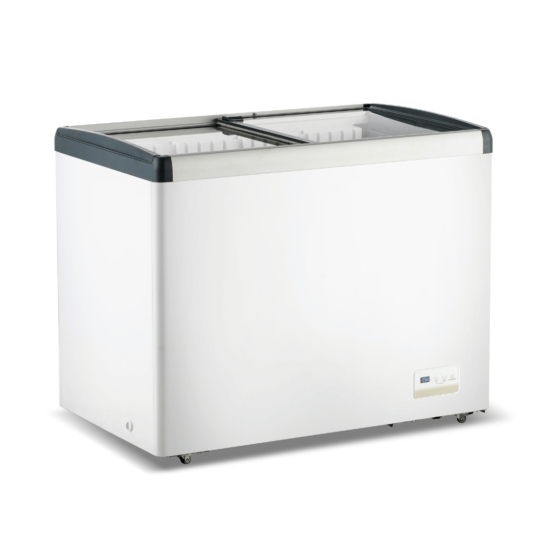 Thermaster 336L Chest Freezer With Flat Glass Sliding Lids WD336G