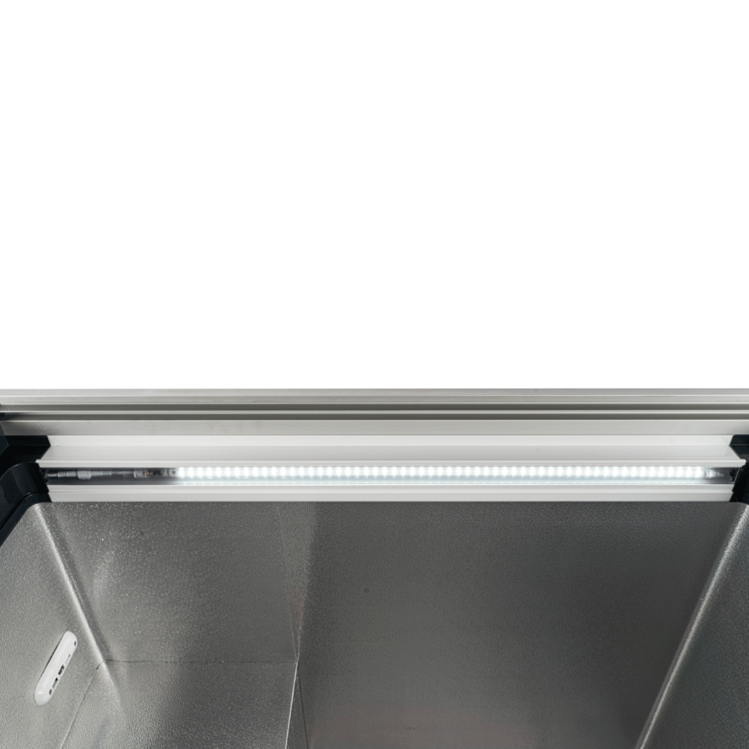 Thermaster 516L Chest Freezer With Flat Glass Sliding Lids WD516G