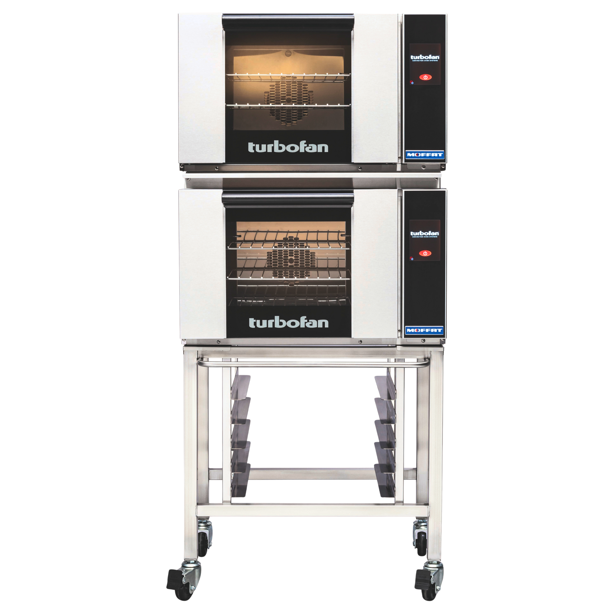 Turbofan convection oven on a white background