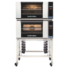 Turbofan double-decker convection oven on a white background