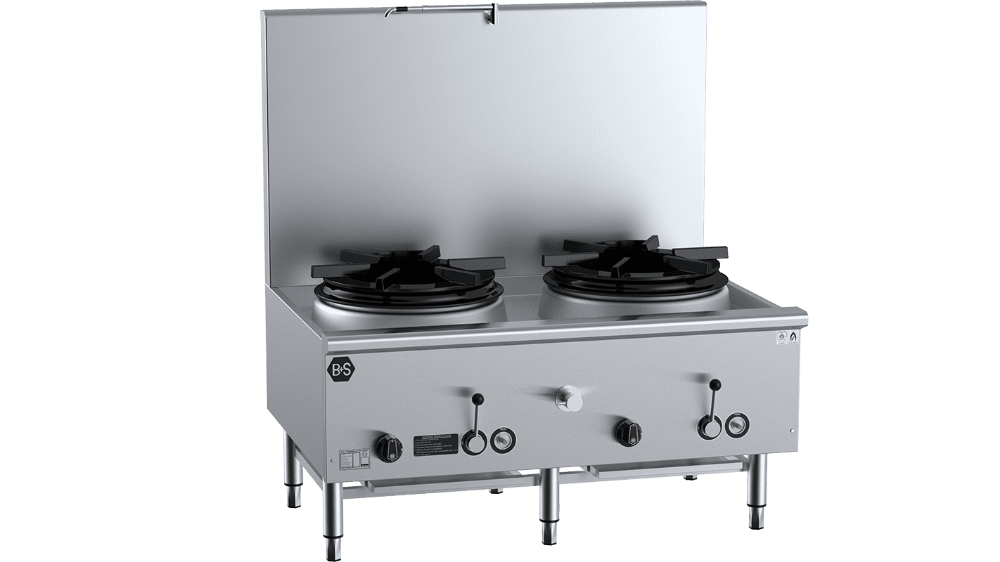 B+S Black Two Hole Deluxe Waterless Stock Pot LPG