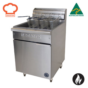 Goldstein Gas Single V Pan, Pan Size 568 X 353 X 300 mm, 3 Baskets Per Pan, 36 Ltr. Capacity VFG24L