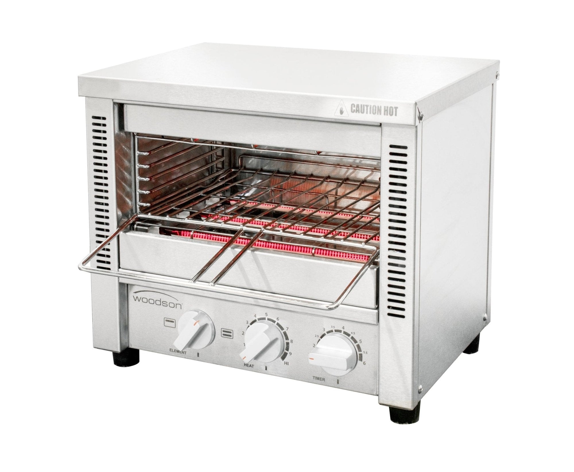 Woodson Multi-Function 4 Slice Glass Element Toaster Griller W.GTQI4