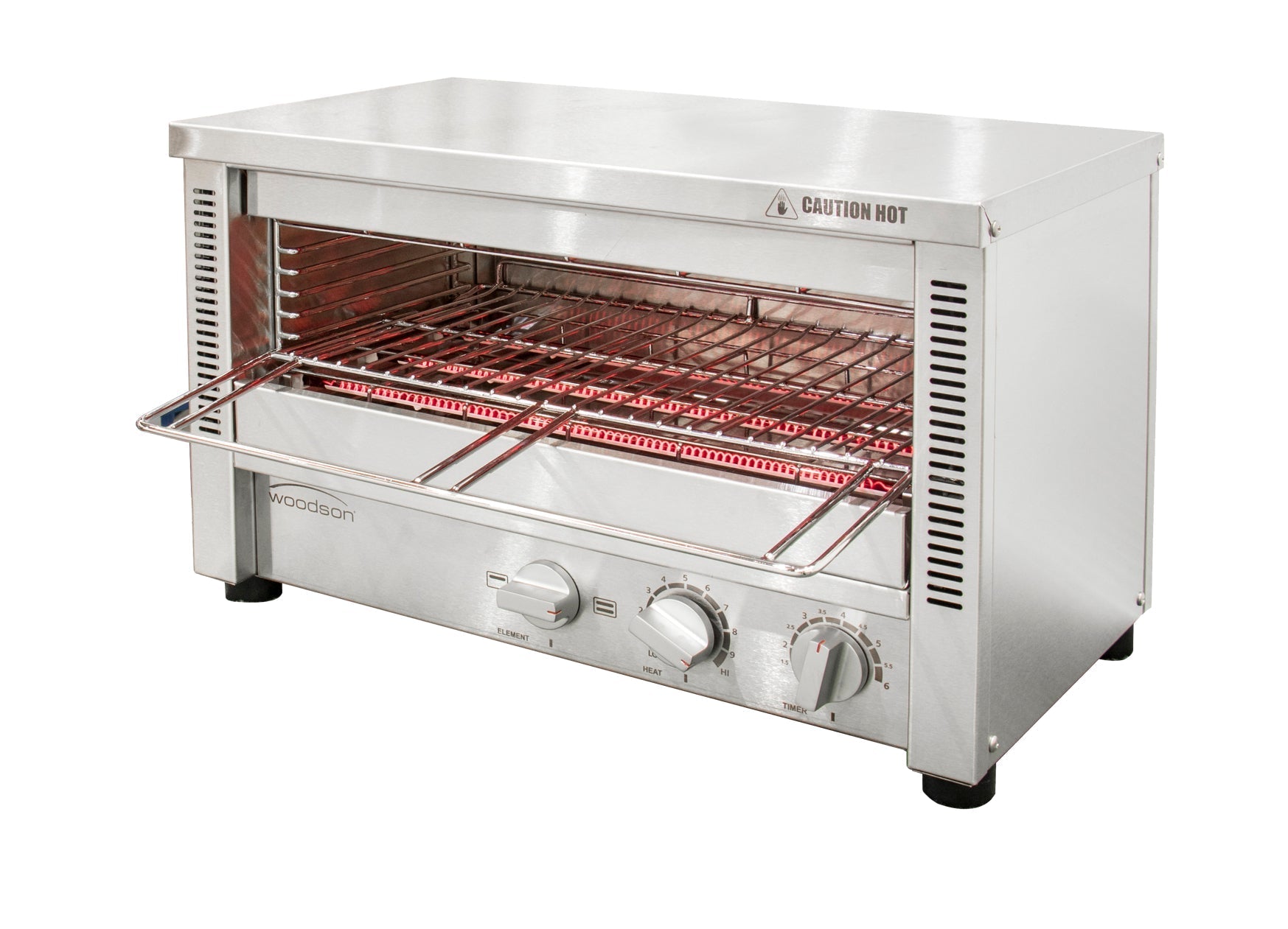 Woodson Multi-Function 8 Slice Glass Element Toaster Griller W.GTQI8