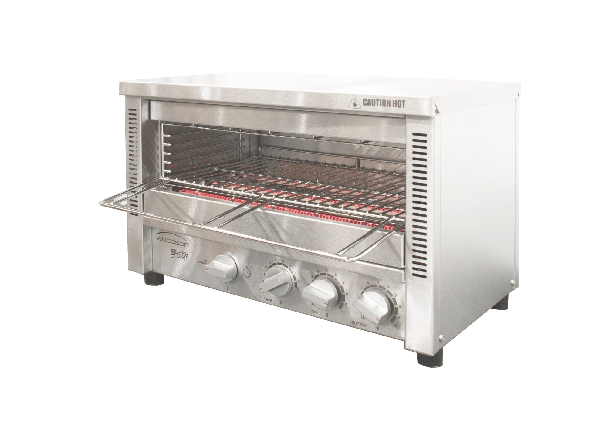 Woodson Supertoast Multi-Function 8 Slice Glass Element Toaster Griller W.GTQI8S.10