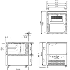 Williams 10Kg/3 Tray Blast Chiller Freezer