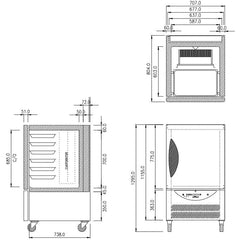 Williams 20Kg/6 Tray Blast Chiller Freezer