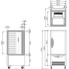 Williams 30Kg/10 Tray Blast Chiller Freezer