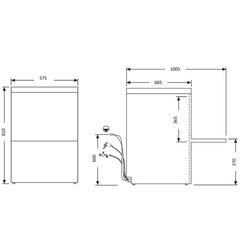 Washmaster Underbench Commercial  Dishwasher WM50U