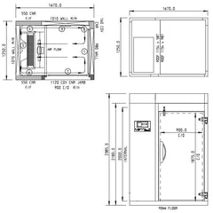 Williams 120Kg Roll In Blast Chiller/Freezer Combi Trolley Compatible