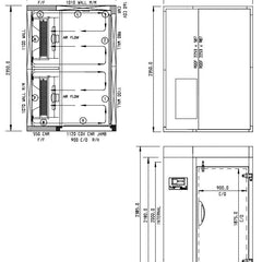 Williams 240Kg Roll In Blast Chiller/Freezer Combi Trolley Compatible