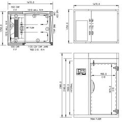 Williams 90Kg Roll In Blast Chiller/Freezer Combi Trolley Compatible