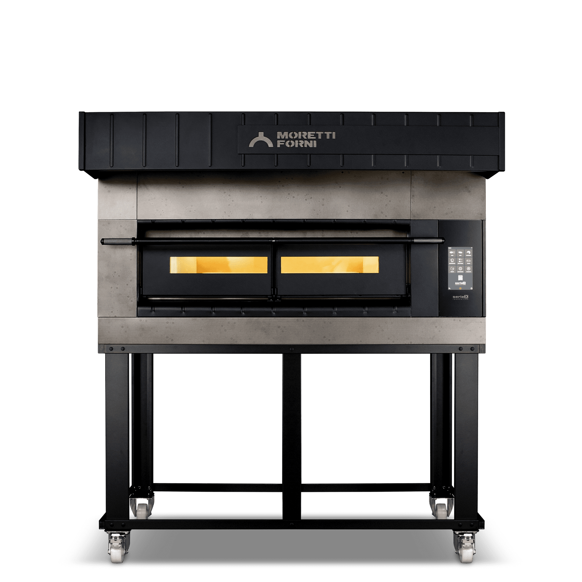 Moretti Forni serieX Single Deck Oven on Stand 4 x 35cm Pizza COMP X100E/1/S