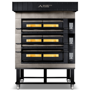 Moretti Forni serieX Triple Deck Oven on Stand 12 x Ø35cmPizza COMP X100E/3/S