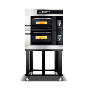 Moretti Forni serieX Double Deck Oven on Stand 4 x 35cm Pizza COMP X50E/2/S