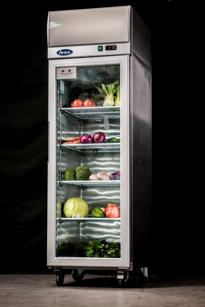 Atosa Single Glass Door Lightbox Fridge